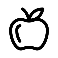 Apple icon thick bold line