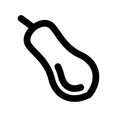 Eggplant icon thick bold line