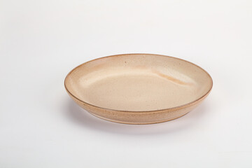 Empty clean color plate dishware