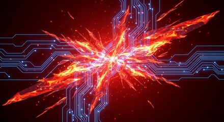 abstract red background, gamer wallpaper