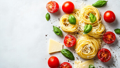 An artful composition of spiralized spaghetti