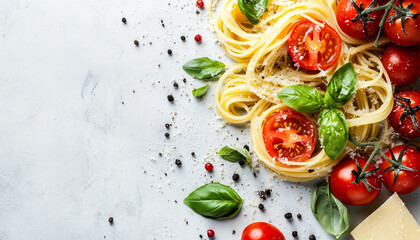 An artful composition of spiralized spaghetti