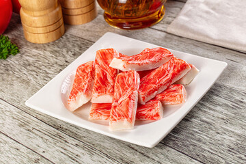 Crab meat sticks - fish surimi