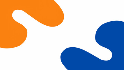 Simple Design Abstract illustration background with wavy pattern in orange and blue on the side suitable for wallpaper banner template and presentation.