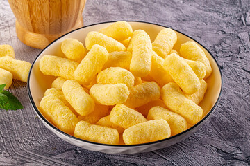Golden crispy sweet corn sticks