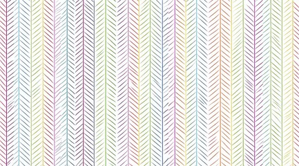 Vertical, colorful chevron pattern on white background