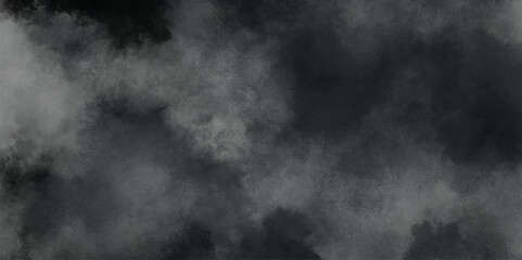 Abstract white and gray isolated cloud cumulus clouds. Gray aquarelle painted realistic fog or mist smoky textured canvas design. White and ash messy wall stucco texture background.