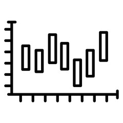 Waterfall Graph Icon