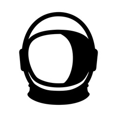 Minimalist Astronaut Helmet Icon Depicting Space Exploration and Futuristic Concepts