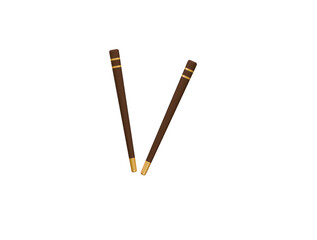 chopstick icon 3d illustration render