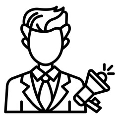 Account Executive Male Icon