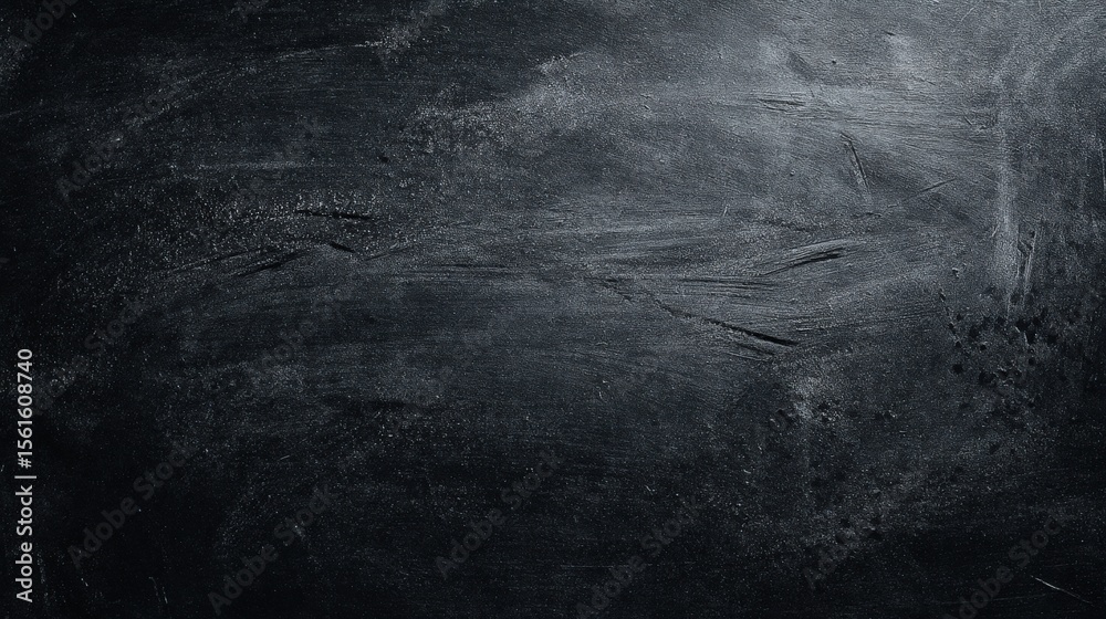 Poster smooth textured dark gray chalkboard surface background for designs and art.