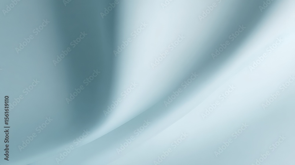 Poster Soft abstract background features calming teal color with gentle flowing gradients..