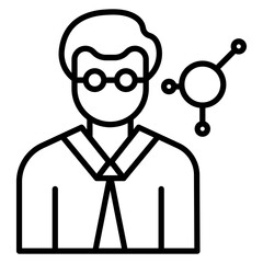 Scientist Male Icon
