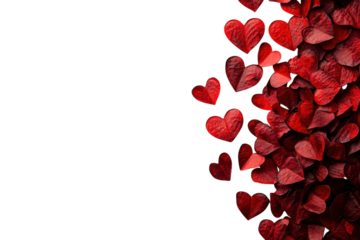 Crimson Hearts Cascade A Romantic Valentine s Day Dream of Passion Love and Intense Affection