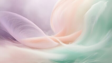 Obraz premium Pastel Abstract Misty Steam Flowing in Forest Atmosphere