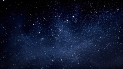 Obraz premium Stunning Clear Night Sky Filled with Bright Stars and Deep Blue Space Atmosphere.