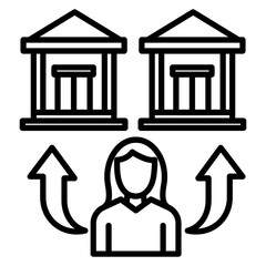 Wire Transfer Operator Icon