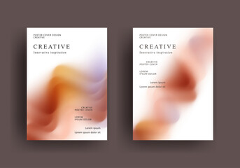 Abstract gradient poster template. Modern Covers Design. Mesh gradient background design. Trendy front page design for Banner, Poster, Flyer, Invitation and Annual Report