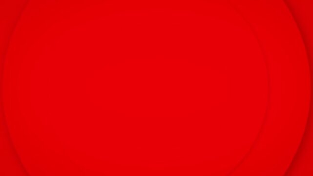 Red simple abstract pulsating circles background, geometric animation