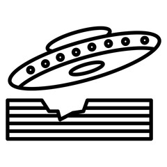 Spaceship Crash Icon