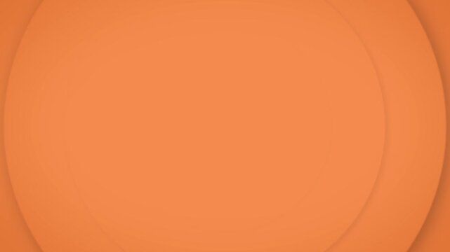 Orange simple abstract pulsating circles background, geometric animation