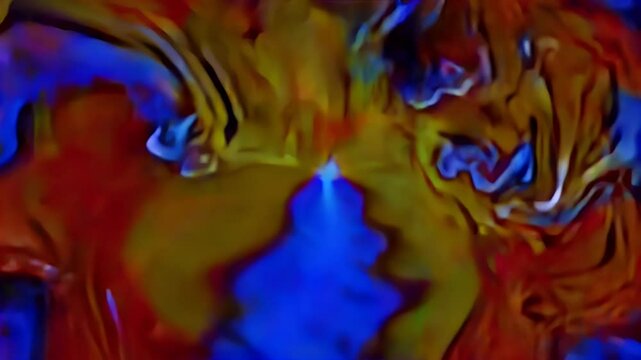 A blue gradient with a kaleidoscopic pattern, with symmetrical shapes and colors, creating a psychedelic and mesmerizing effect, abstract art, 6k resolution.