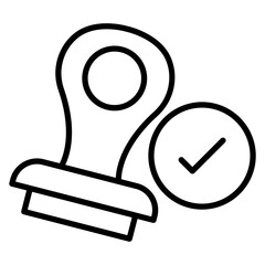 Approval Stamp Icon
