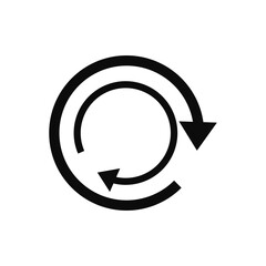 icon refresh Reloading content on a website or application.