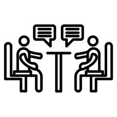 Obraz premium Negotiation Icon