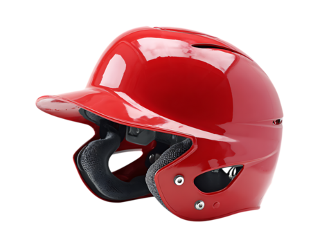 Safe Baseball Batting Helmet in White Studio