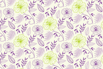 abstract one line flower design with minimalist rose sketches and flowing repeat pattern for stylish fashion textile and bedding fabric

