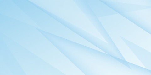 Obraz premium Light blue abstract background vector illustration with triangle geometric shapes and copy space.