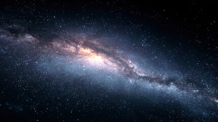 Fototapeta premium Stunning view of the Milky Way galaxy with bright stars and cosmic dust.