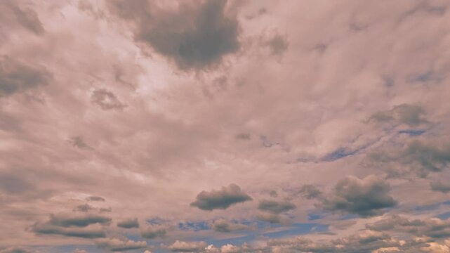 timelapse video of nice sundown nebulosity clouds for weather forecast
