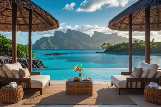 Bora Bora Dream Resort Featuring Stunning Morning Cove Escape
