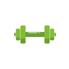 Dumbbell icon in flat style. Workout gym tool vector illustration 