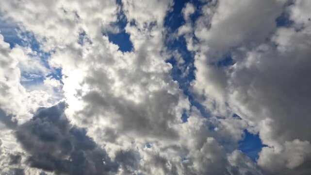 timelapse video of cloudiness clouds and sun for weather forecast