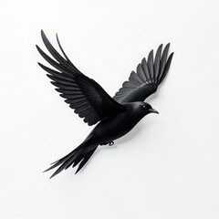 black and white bird logo