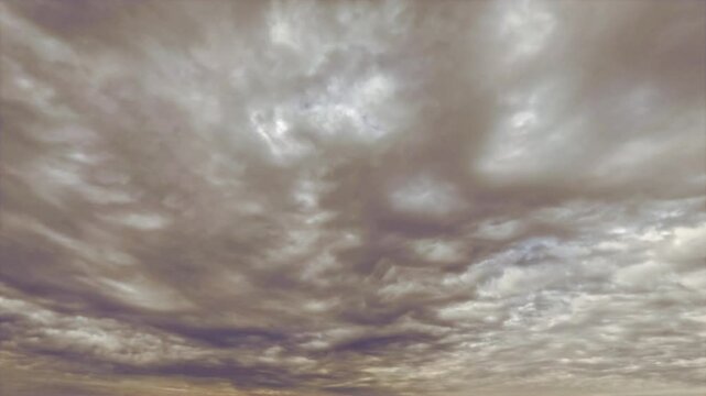 timelapse of heavy gray snow or rain clouds
