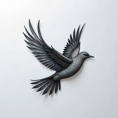 black and white bird logo