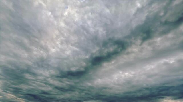 timelapse of massive gray snow or rain clouds