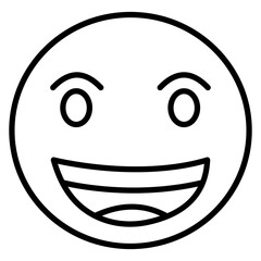 Beaming Face with Smiling Eyes Icon