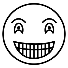 Grinning Face with Smiling Eyes Icon