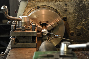 Manufacturing industry plant factory welding turner milling machine operator welder girl woman...