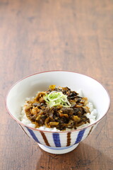 高菜丼　縦構図