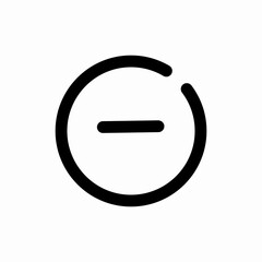 minus remove subtract delete icon vector sign