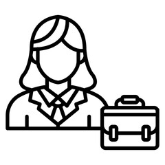 Business Woman Icon