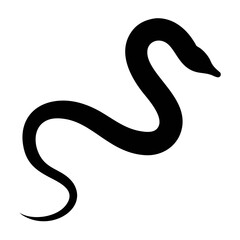  Minimalist Black Snake Vector 