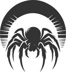 Spider vector silhouette